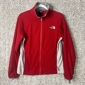 The North Face Jacket Women’s Medium Red Fleece Zip Up
